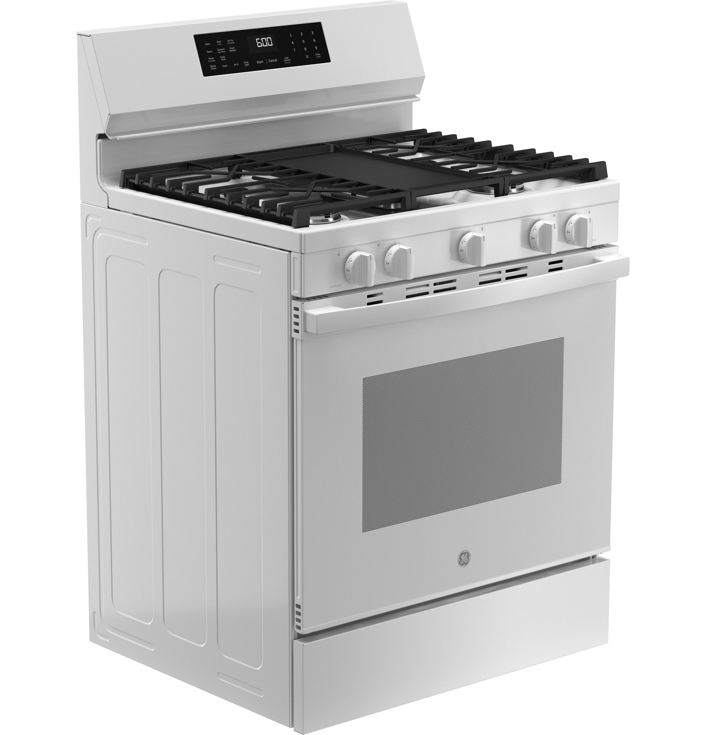 Ge Appliances GGF600AVWW Ge® 30" Free-Standing Gas Convection Range With No Preheat Air Fry And Easywash™ Oven Tray