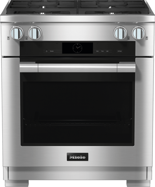Miele HR19243LPDF Hr 1924-3 Lp Df Clean Touch Steel - 30" Range Dual Fuel Model With M Touch Controls