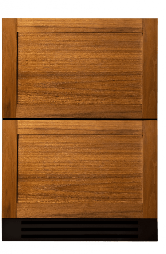 True Residential TUF24DOPC 24 Inch Overlay Panel Door Undercounter Freezer Drawer