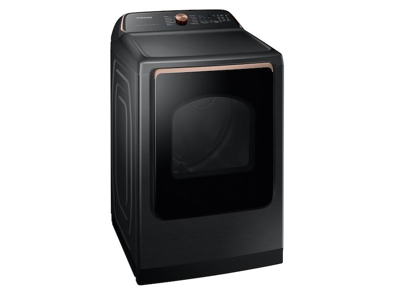 Samsung DVG54CG7550V 7.4 Cu. Ft. Smart Gas Dryer With Pet Care Dry And Steam Sanitize+ In Brushed Black