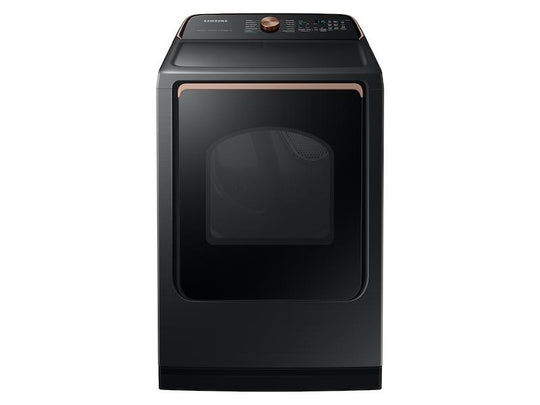 Samsung DVG54CG7550V 7.4 Cu. Ft. Smart Gas Dryer With Pet Care Dry And Steam Sanitize+ In Brushed Black