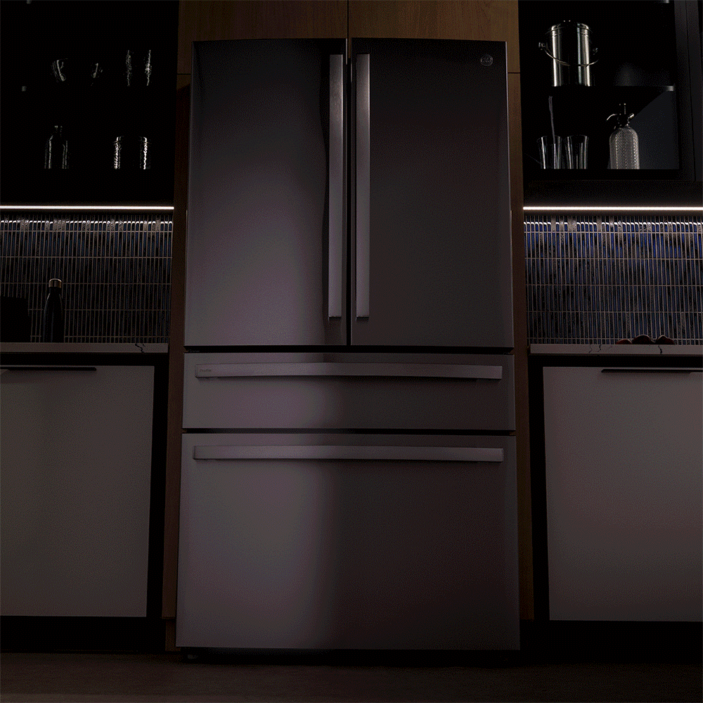 Ge Appliances PGD29BYTFS Ge Profile™ Series Energy Star® 29 Cu. Ft. Smart Fingerprint Resistant 4-Door French-Door Refrigerator With Door In Door