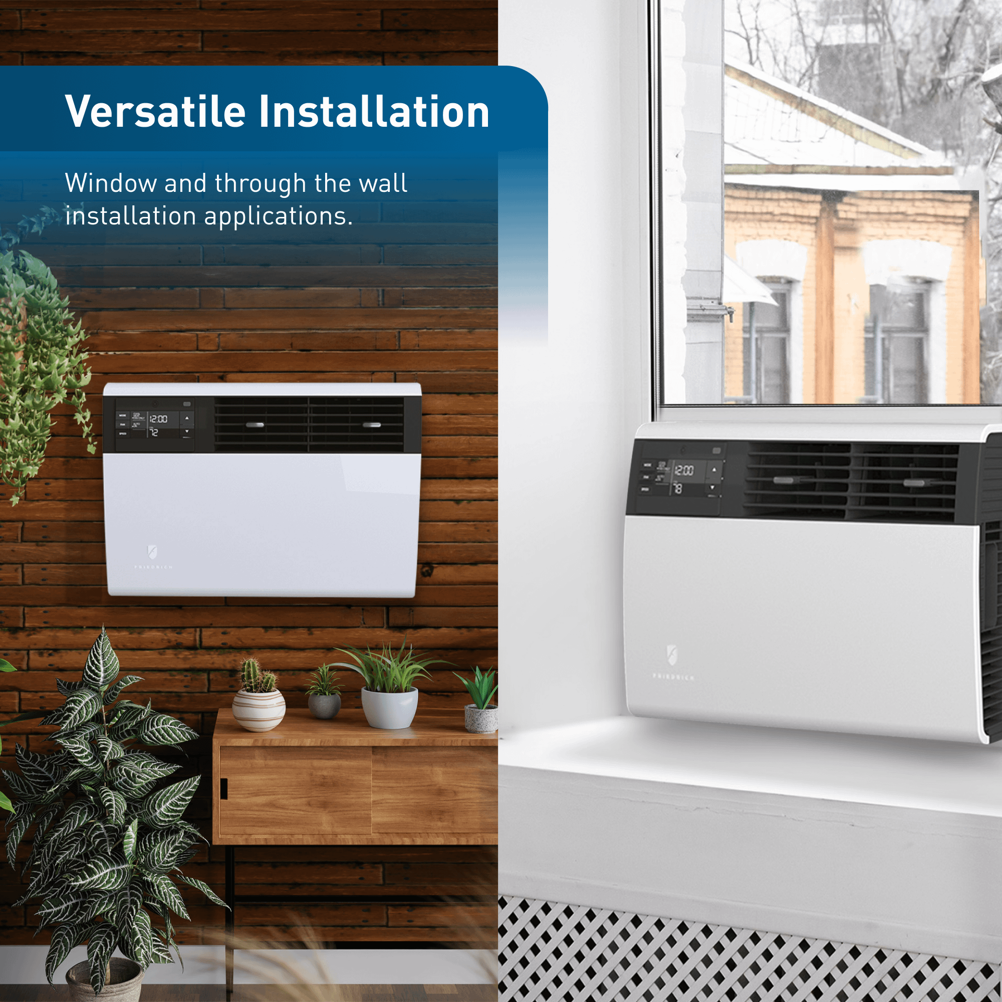 Friedrich KHVM24B34A Friedrich K Hl Inverter 24,000 Btu 230V Smart Window/Wall Air Conditioner With Heat Pump