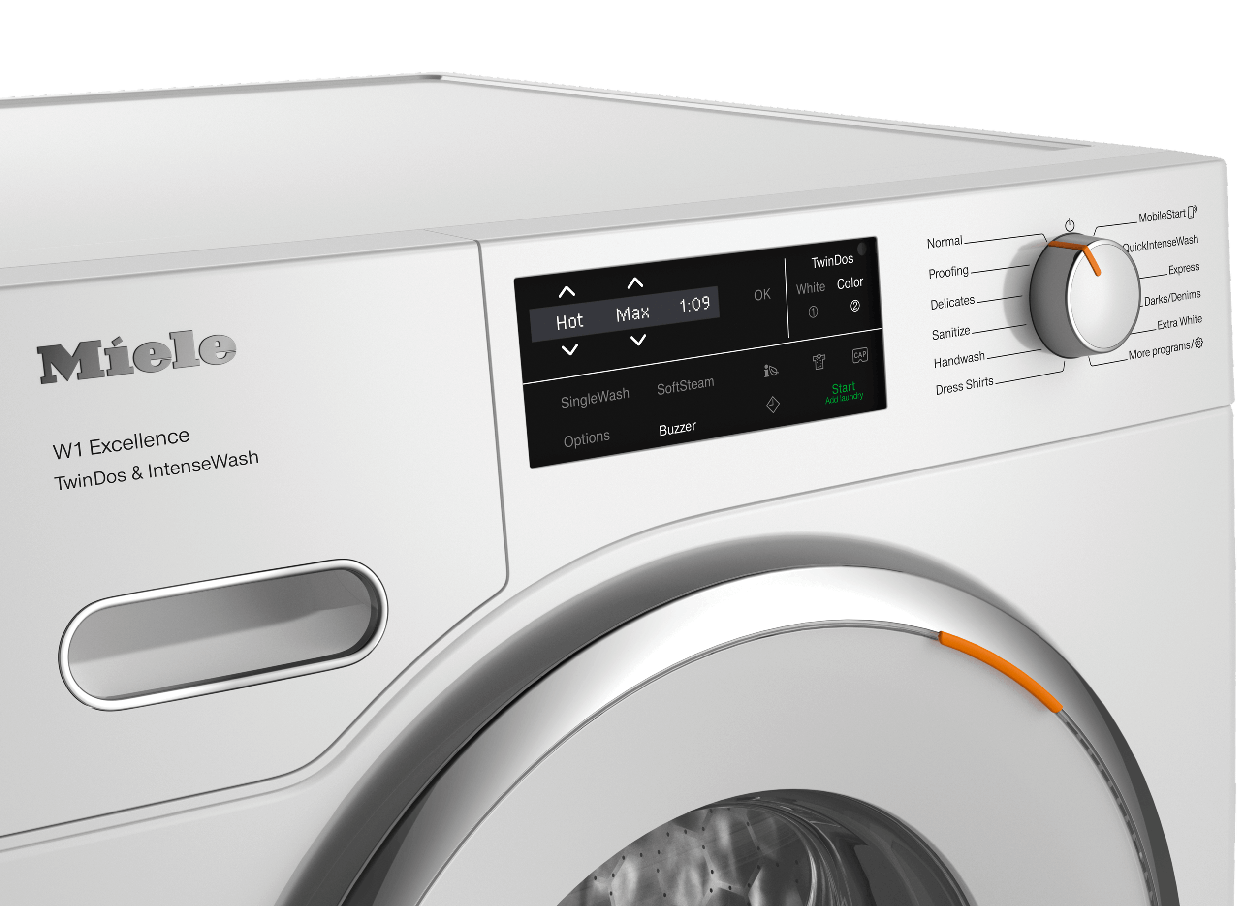 Miele WXI860WCS Wxi860 Wcs Tdos & Intensewash Lotus White - W1 Front-Loading Washing Machine: 8 Kg 1600 Rpm Auto Dosing Intensewash Pre-Ironing Singlewash