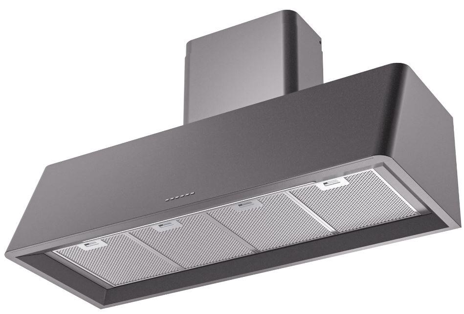 Ilve UAG48MG Nostalgie 48 Inch Matte Graphite Wall Mount Range Hood