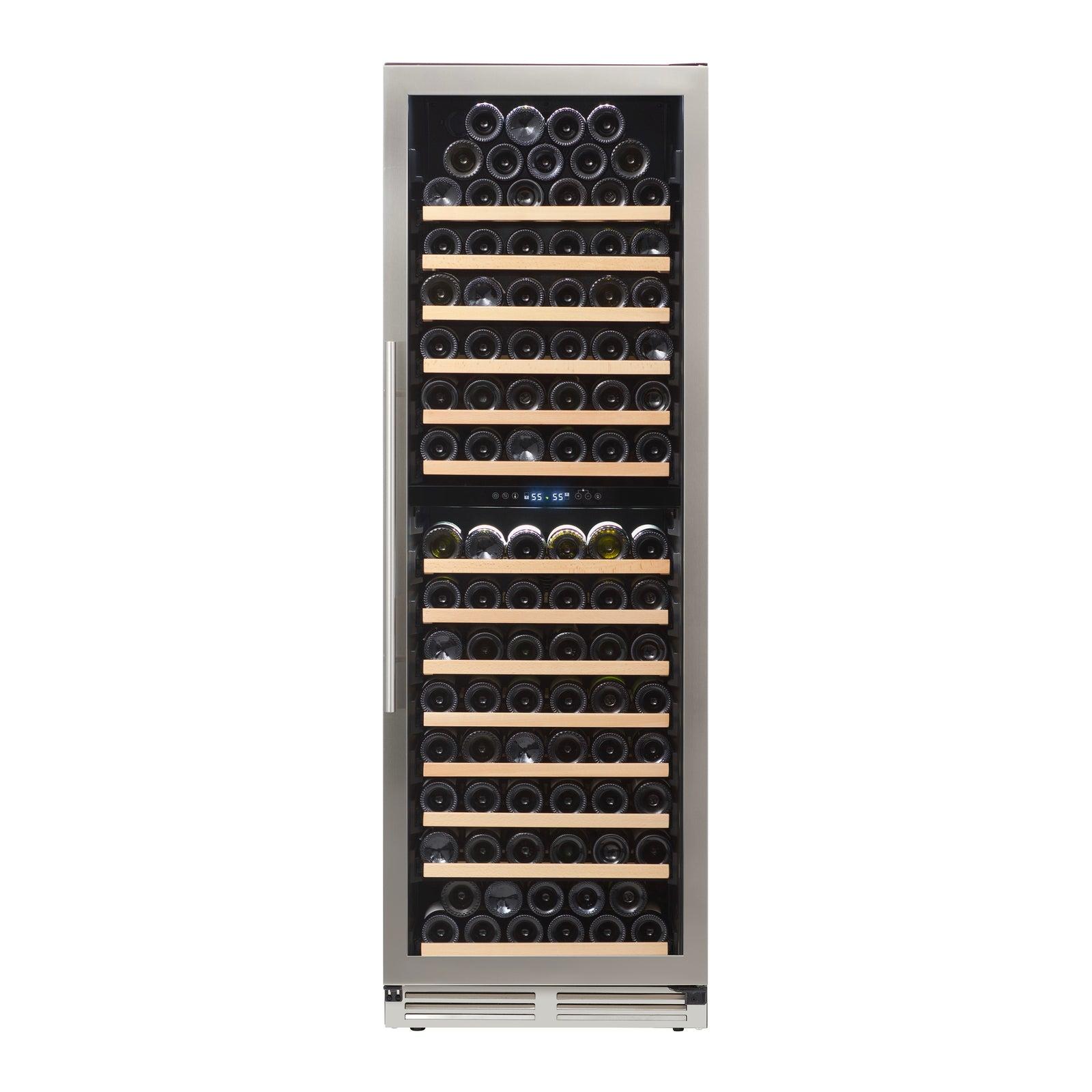Avanti WCD165DZ3S Avanti 163 Bottle Designer Series Dual-Zone Wine Cooler - Stainless Steel / 163 Bottles
