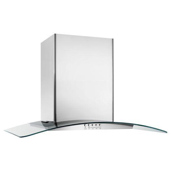 Jennair UXW6530BSS 30-Inch Convertible Wall-Mount 400-Cfm Glass Canopy Hood