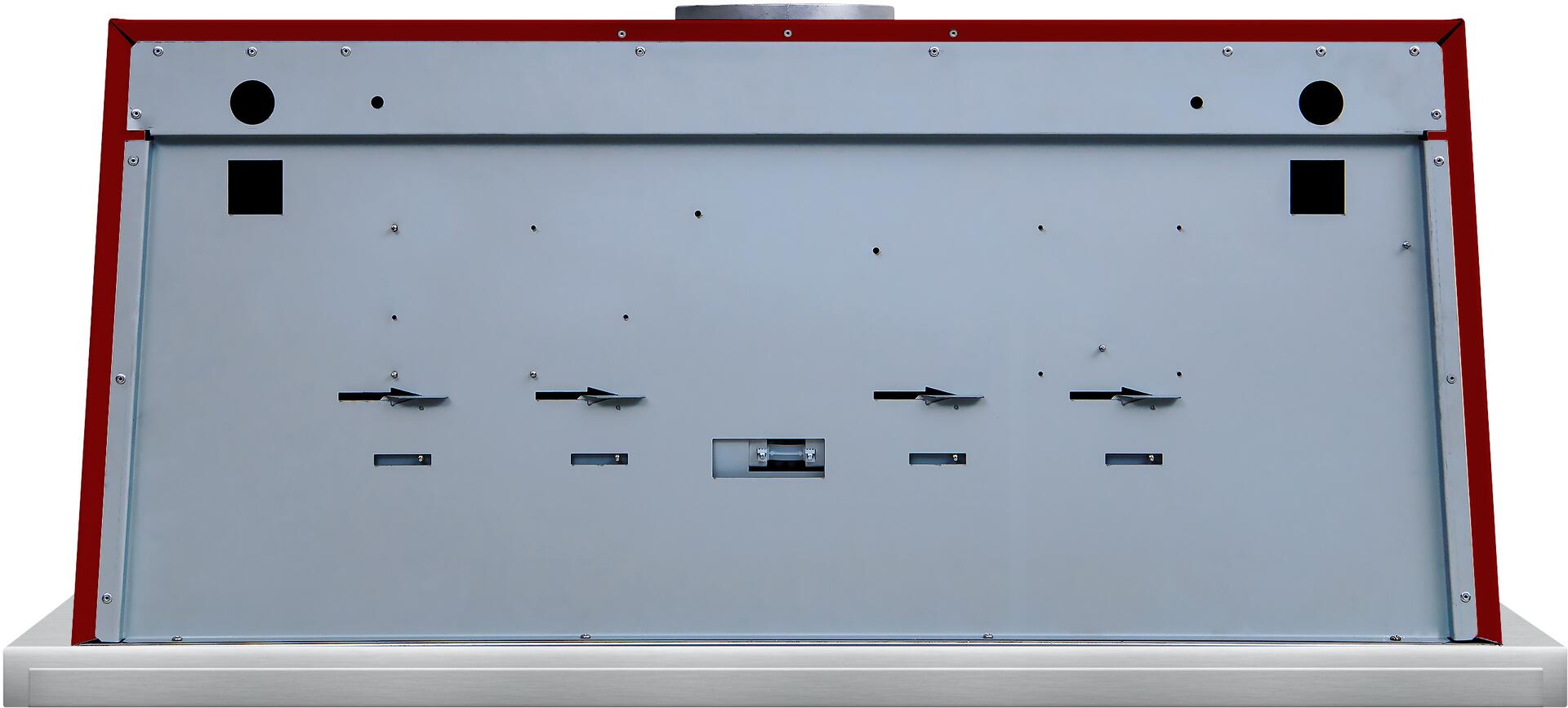 Ilve UAM100BU Majestic 40 Inch Burgundy Wall Mount Range Hood