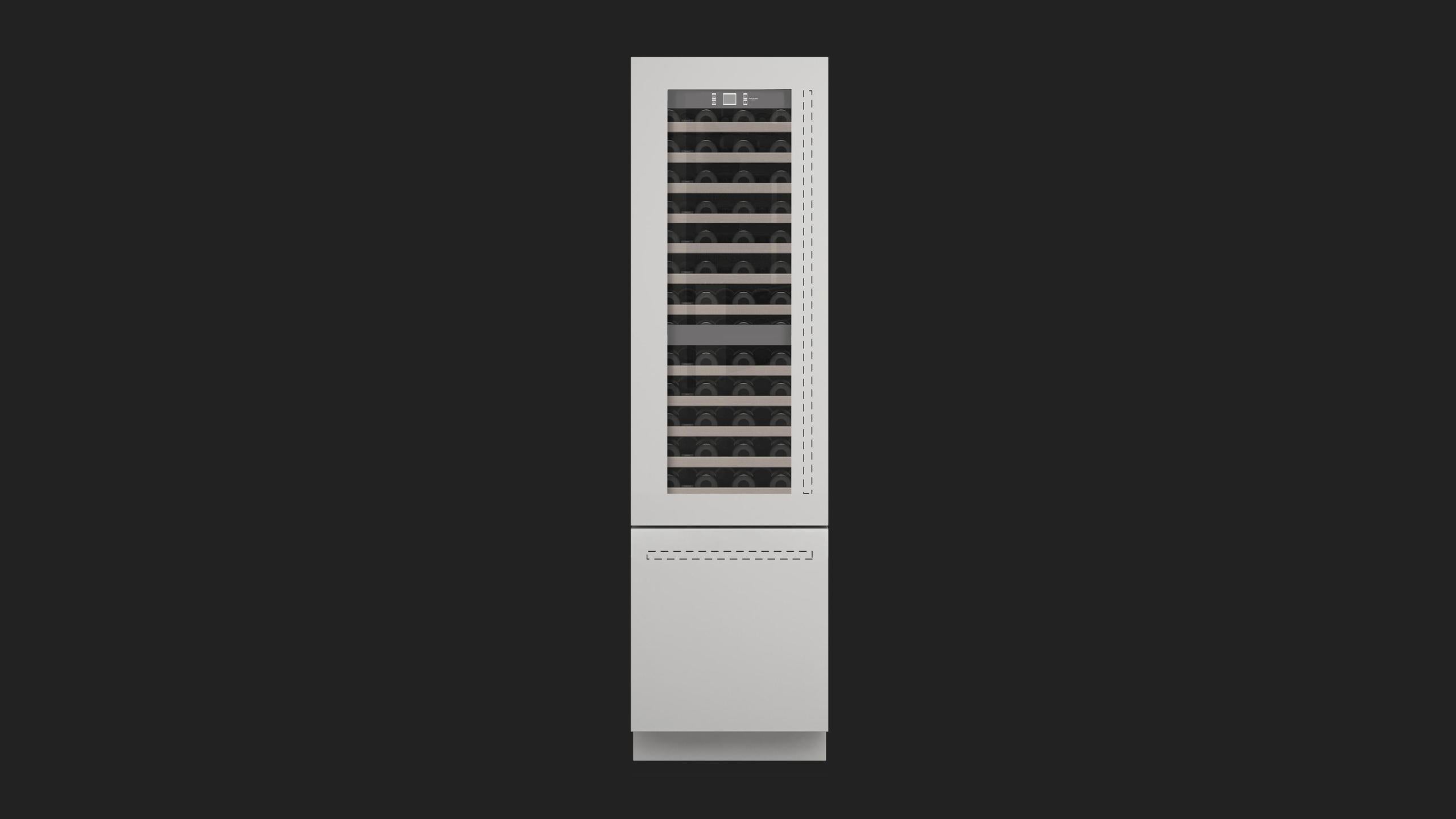 Fulgor Milano F7IBW24O2L 24" Overlay Built-In Wine Cellar - Left Door
