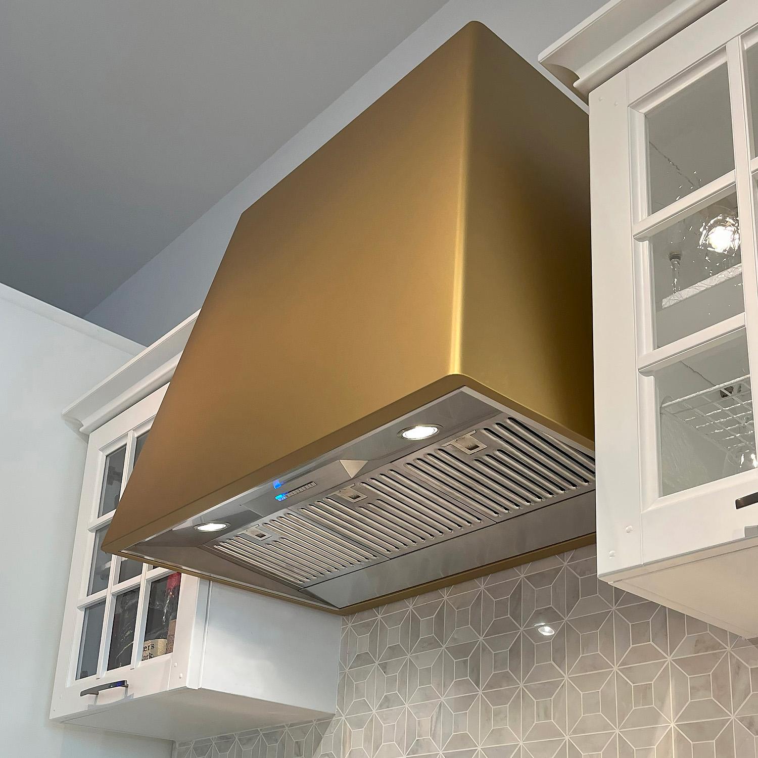 Xo Appliance XOVD148SG Xo 48In Designer Hood Satin Gold