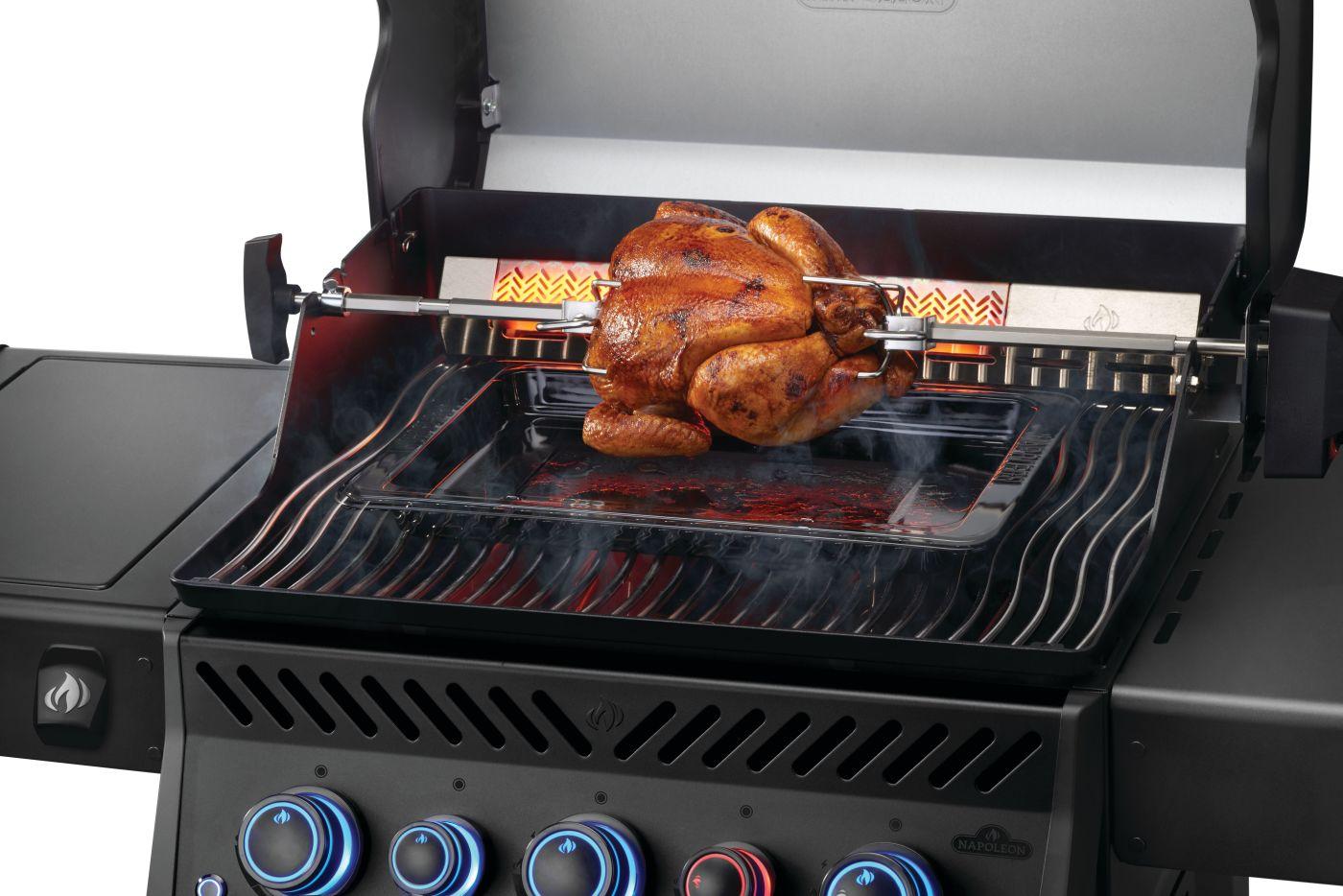 Napoleon Bbq RPS425RSIBPK2PHM Phantom Rogue Pro-S 425 Rsib With Infrared Side And Rear Burner , Propane, Matte/Matt Black