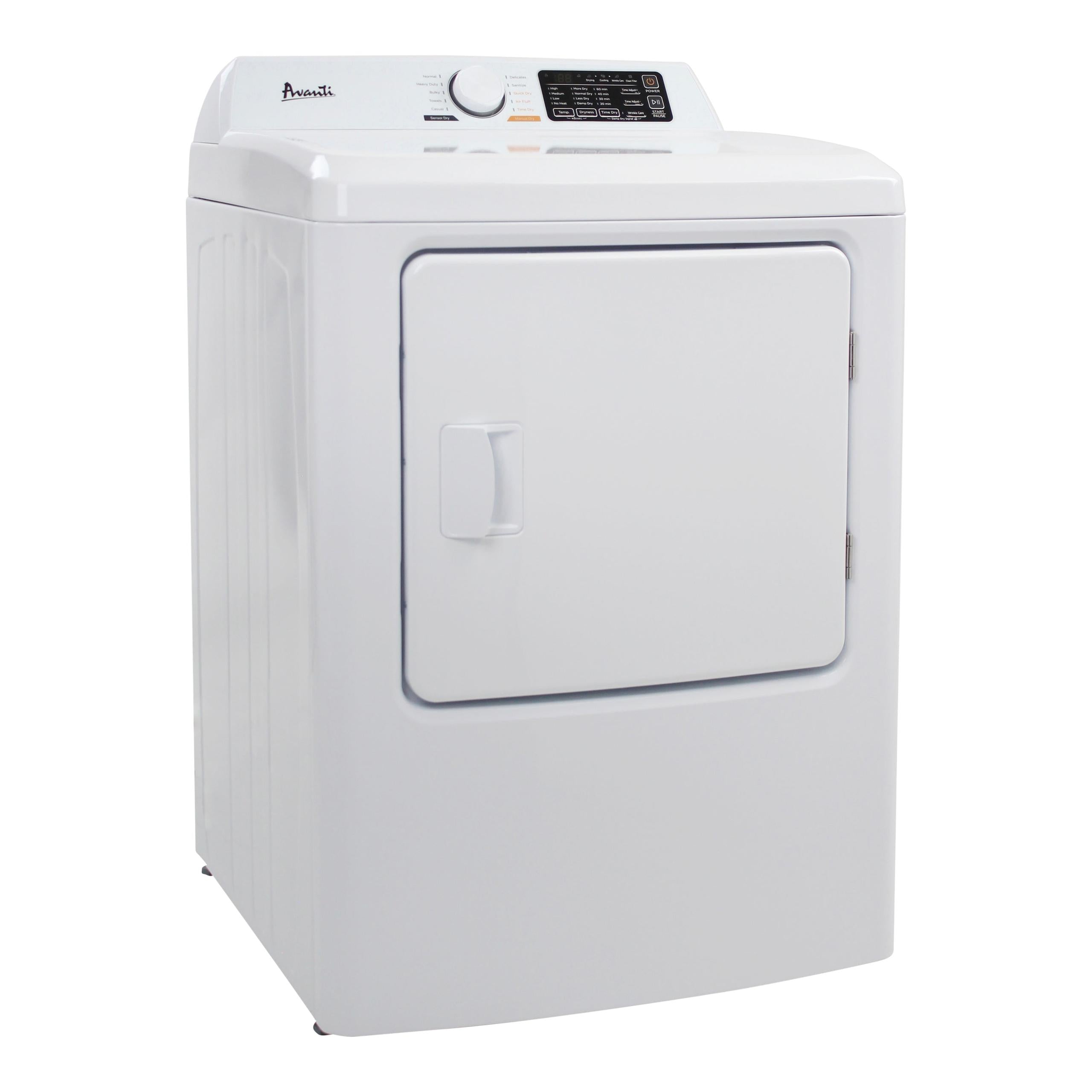 Avanti SED70D0W Avanti Front Load Electric Clothes Dryer, 7.0 Cu. Ft. Capacity - White / 7.0 Cu. Ft.
