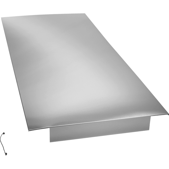 Jennair W10136753 25 Cu. Ft. Bottom Mount Refrigerator Side Panel Kit - Stainless Steel
