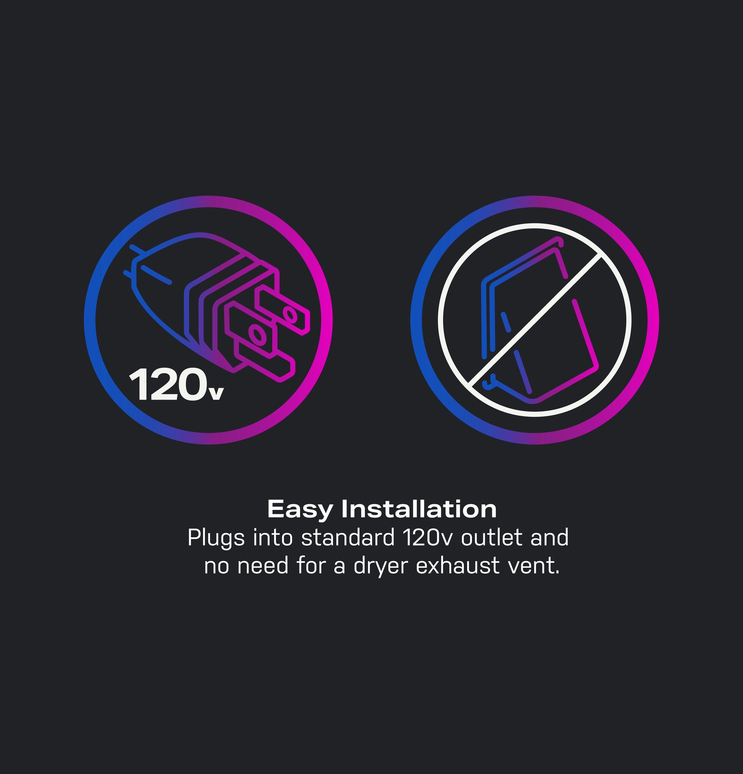 Ge Appliances PFQ83HSSWWW Ge Profile™ Energy Star® 4.6 Cu. Ft. Capacity Ultrafast Combo With Ventless Inverter Heat Pump Technology Washer/Dryer