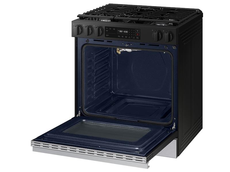 Samsung NSG6DG8100SR Bespoke 6.0 Cu. Ft. Smart Slide-In Gas Range With Precision Knobs In Stainless Steel