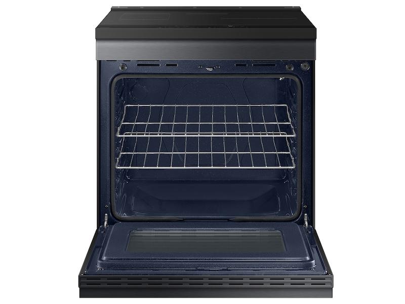 Samsung NSI6DG9100MT Bespoke 6.3 Cu. Ft. Smart Slide-In Induction Range With Anti-Scratch Glass Cooktop In Matte Black Steel