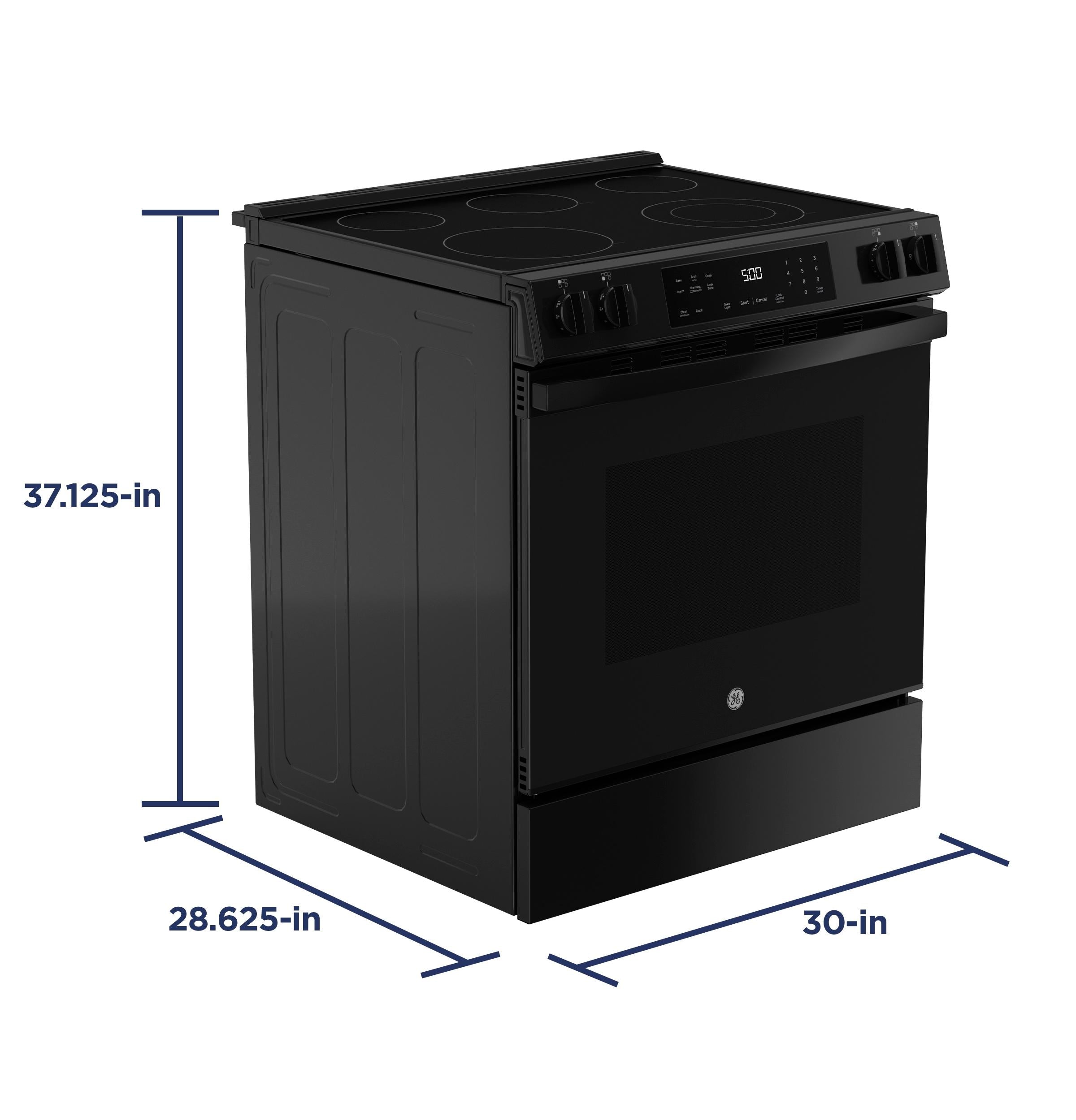 Ge Appliances GRS500PVBB Ge® Energy Star® 30" Slide-In Electric Range With Crisp Mode