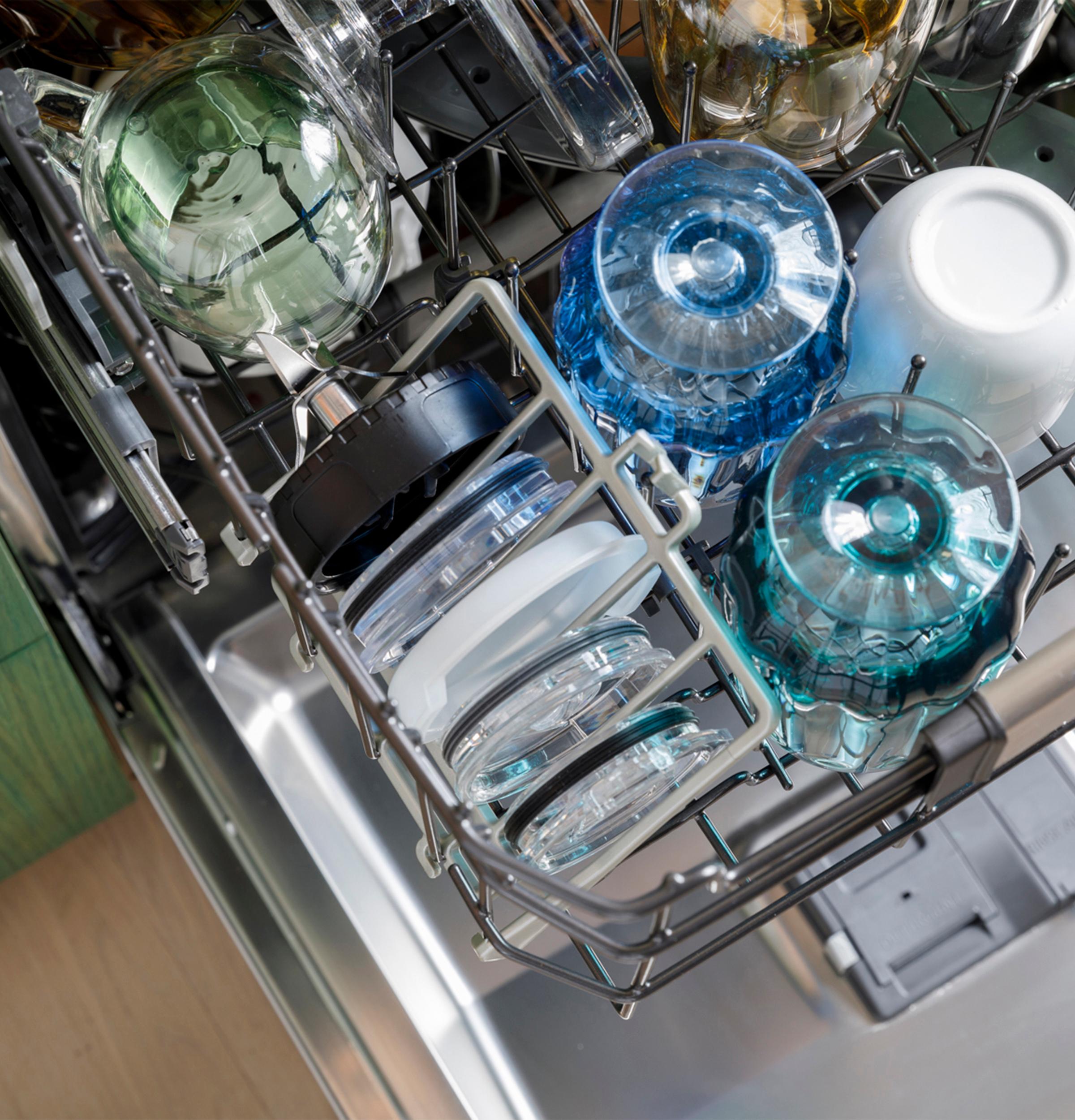 Cafe CDT858P4VW2 Café™ Customfit Energy Star Stainless Interior Smart Dishwasher With Ultra Wash Top Rack And Dual Convection Ultra Dry, 44 Dba