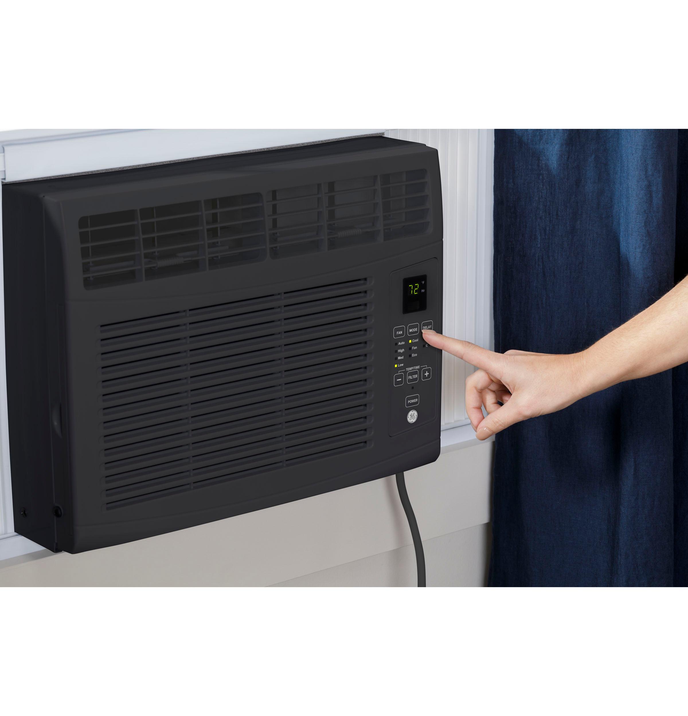 Ge Appliances AHEF06BC Ge® 6,000 Btu Electronic Window Air Conditioner For Small Rooms Up To 250 Sq Ft., Black