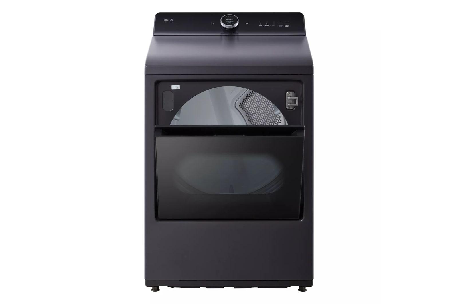 Lg DLGX8601BE 7.3 Cu. Ft. Ultra Large Capacity Rear Control Gas Dryer With Lg Easyload™ Door, Ai Sensing And Turbosteam™