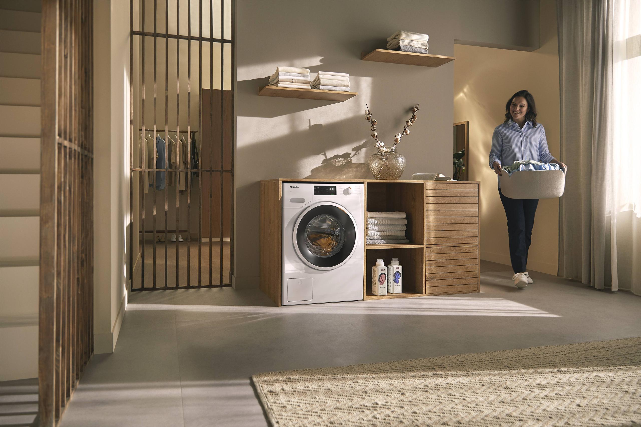 Miele WWD160WCS Wwd160 Wcs Lotus White - W1 Front-Loading Washing Machine: 8 Kg 1600 Rpm Pre-Ironing Miele@Home Capdosing Honeycomb Drum