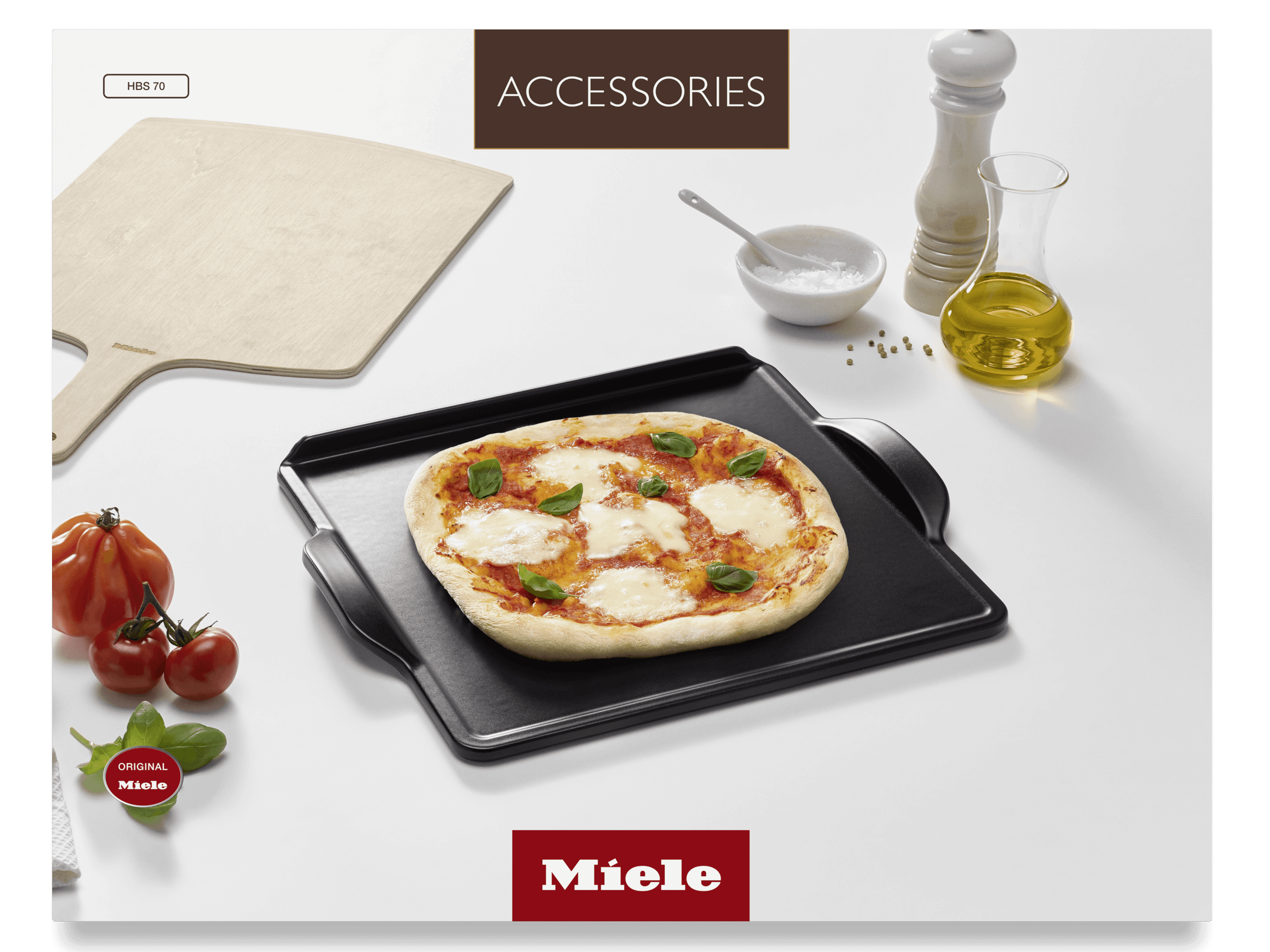 Miele HBS70 Miele Gourmet Baking And Pizza Stone - For Achieving The Same Results As If Baked In A Stone Oven.