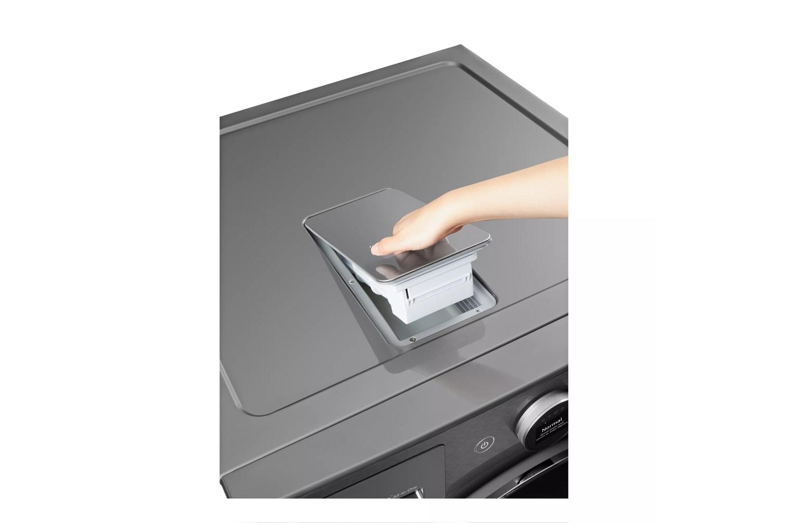 Lg WM6998HVA Ventless Washer/Dryer Combo Lg Washcombo™ All-In-One 5.0 Cu. Ft. Mega Capacity With Inverter Heatpump™ Technology And Direct Drive Motor