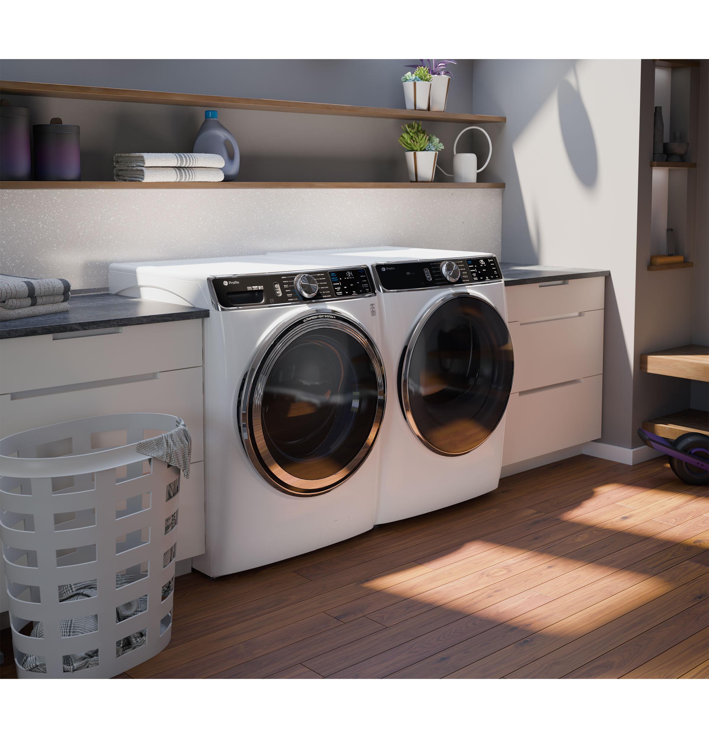 Ge Appliances PFD87GSSVWW Ge Profile™ 7.8 Cu. Ft. Capacity Smart Front Load Gas Dryer With Steam And Sanitize Cycle