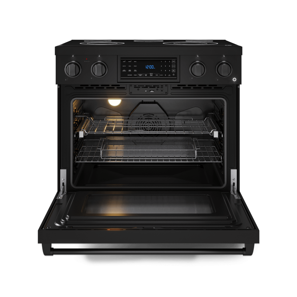 Thor Kitchen RSE36B 36 Inch Professional Electric Range With Tilt Panel Touch Control In Black Gordon Ramsay Series - Rse36B