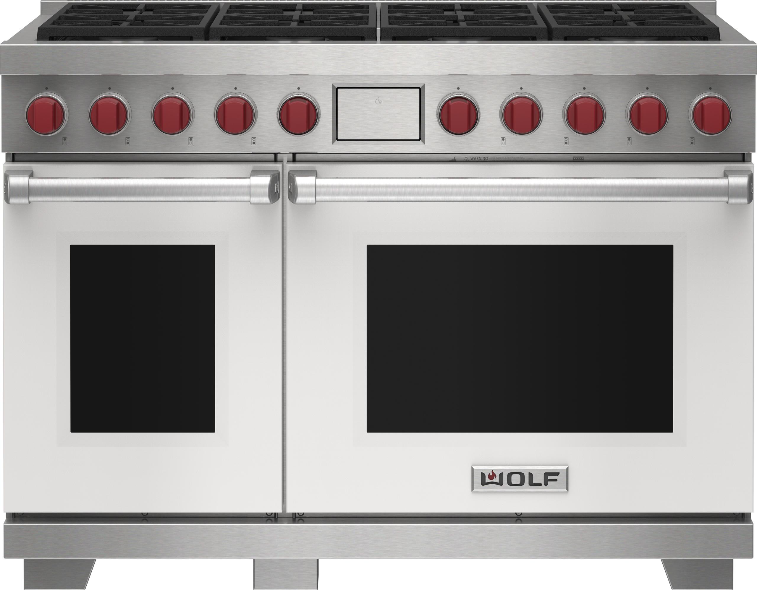 Wolf DF48850BKPLP 48" Dual Fuel Range - 8 Burners