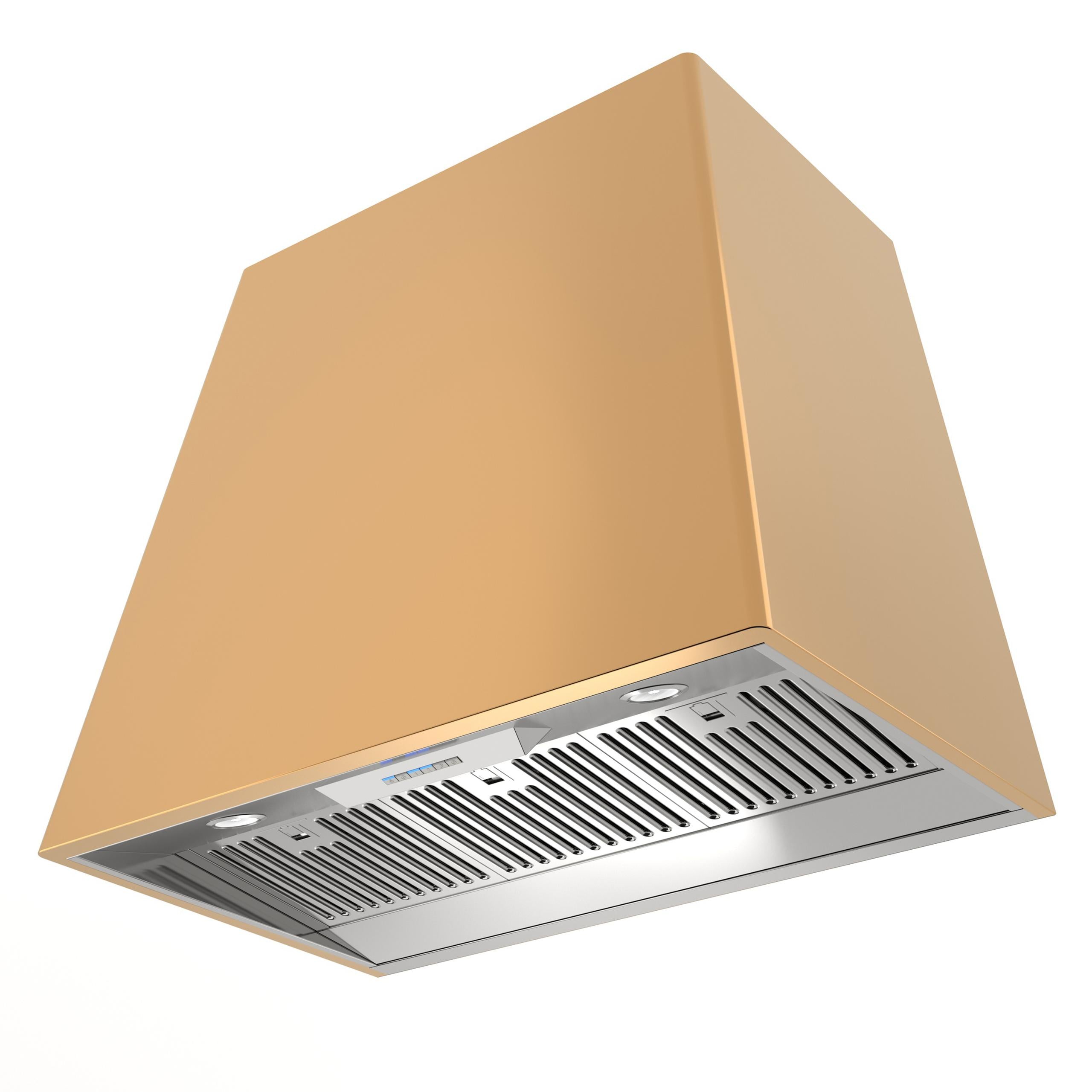 Xo Appliance XOVD136SG Xo 36In Designer Hood Satin Gold Insert Sold Separately