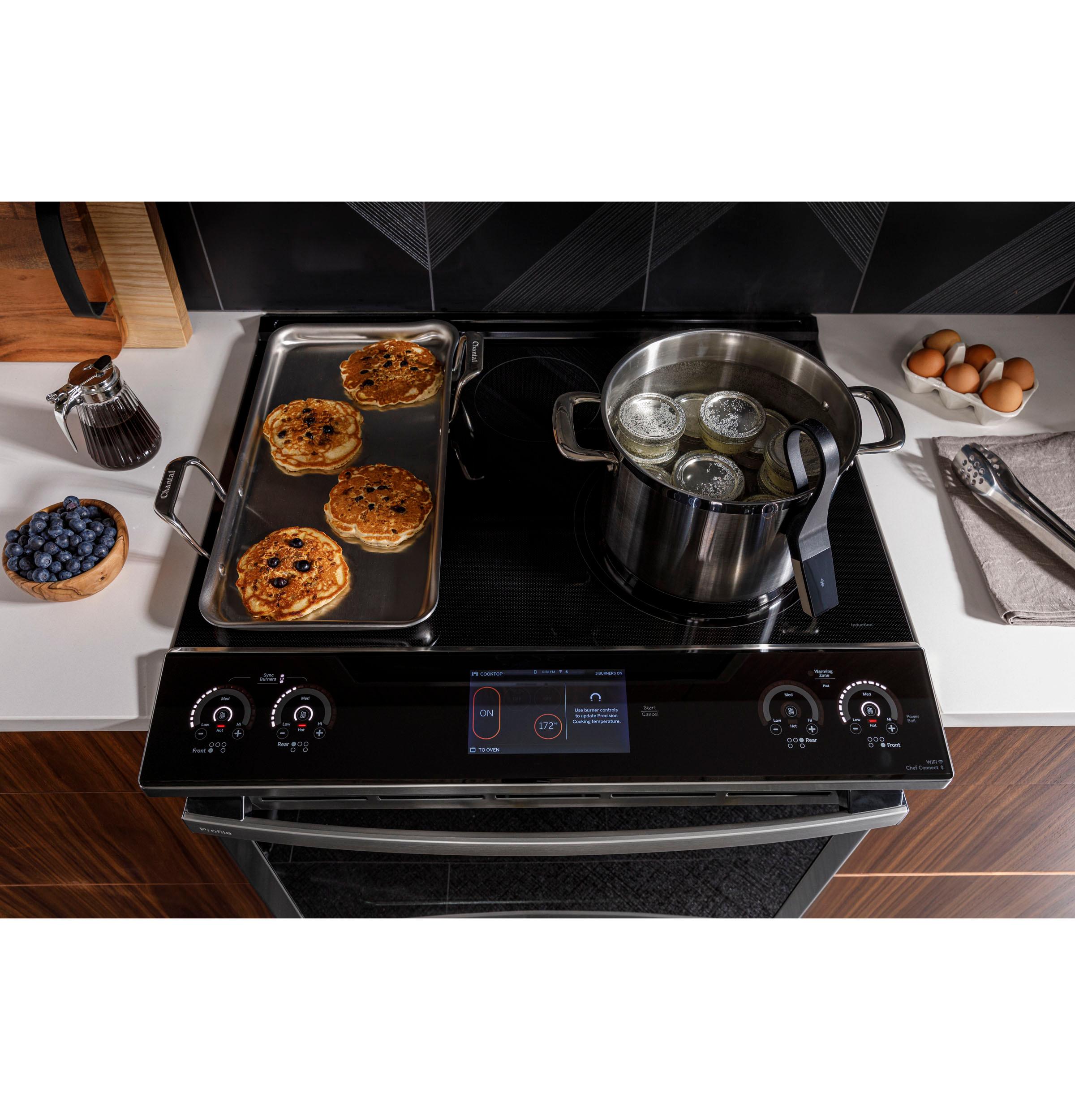 Ge Appliances PHS93EYPFS Ge Profile™ Energy Star 30" Smart Slide-In Fingerprint Resistant Front-Control Induction And Convection Range With No Preheat Air Fry