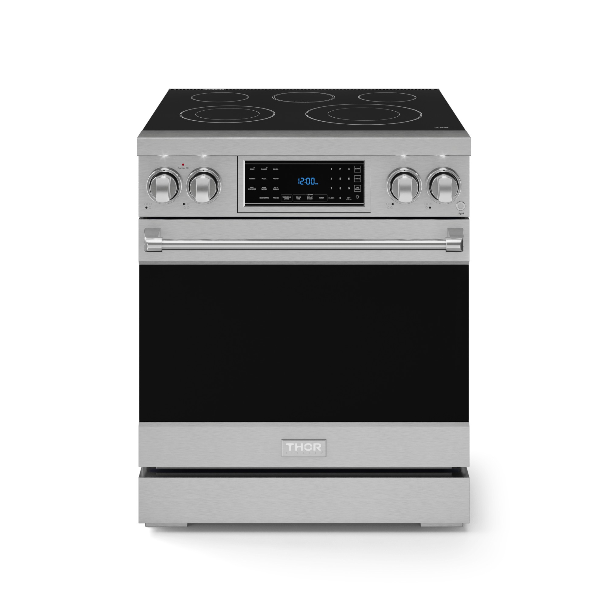 Thor Kitchen RSE30 30 Inch Professional Electric Range With Tilt Panel Touch Control In Stainless Steel Gordon Ramsay Series - Rse30