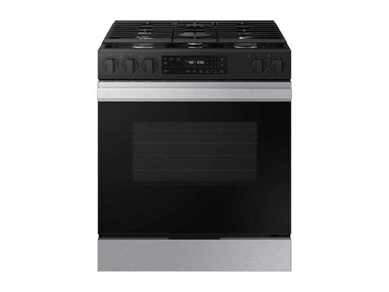 Samsung NSG6DG8100SR Bespoke 6.0 Cu. Ft. Smart Slide-In Gas Range With Precision Knobs In Stainless Steel