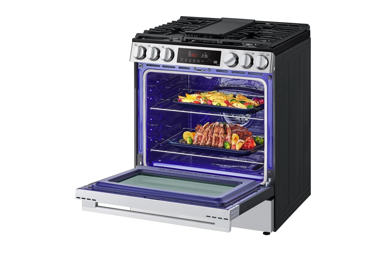 Lg LSGL5833X 5.8 Cu. Ft. Smart Gas Slide-In Range With Convection, Air Fry And Easyclean®