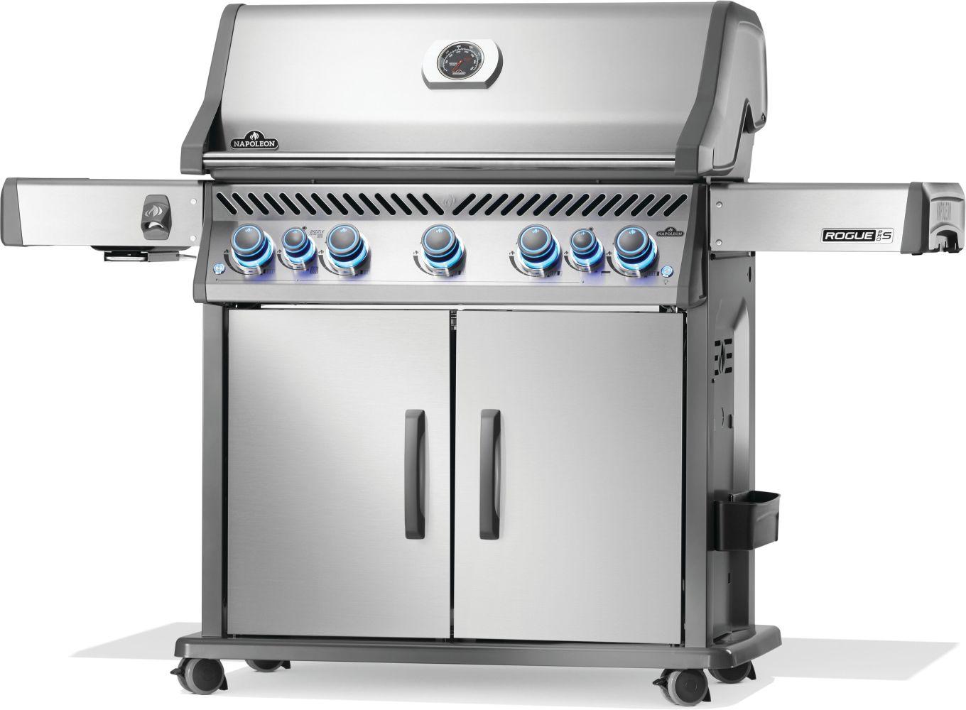 Napoleon Bbq RPS625RSIBPSS2 Rogue Pro-S 625 Rsib With Infrared Side And Rear Burner , Propane, Stainless Steel