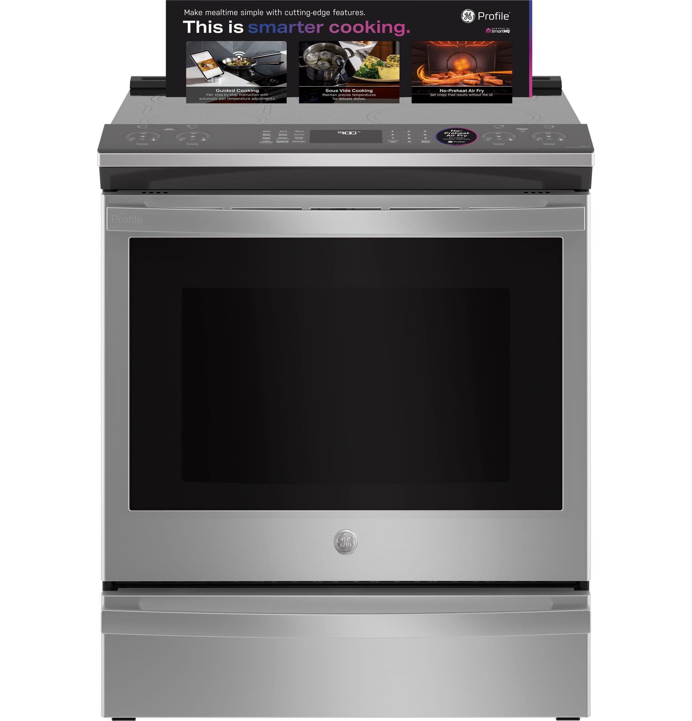 Ge Appliances PHS93EYPFS Ge Profile™ Energy Star 30" Smart Slide-In Fingerprint Resistant Front-Control Induction And Convection Range With No Preheat Air Fry