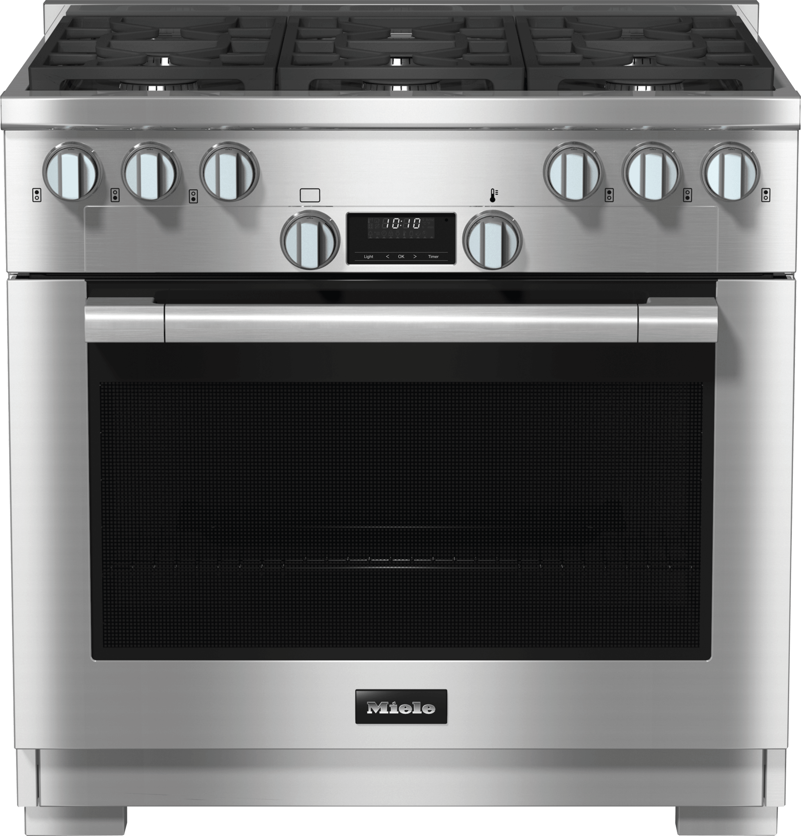 Miele HR11343GAG Hr 1134-3 G Ag - 36" Range All Gas With Directselect, Twin Convection Fans And M Pro Dual Stacked Burners