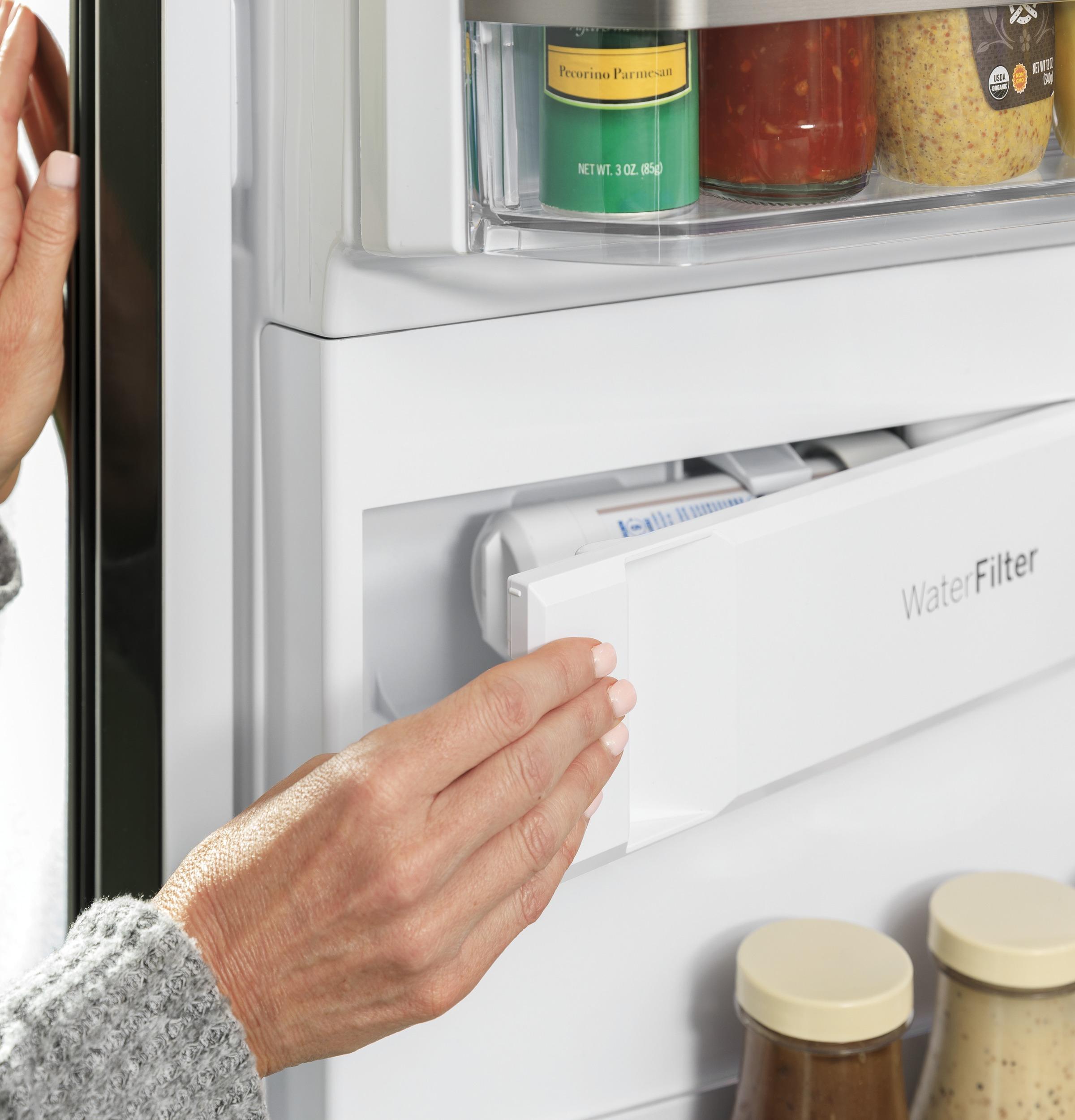 Ge Appliances PXD22BYPFS Ge Profile™ 22.4 Cu. Ft. Smart Counter-Depth Fingerprint Resistant 4-Door French-Door Refrigerator With Door In Door