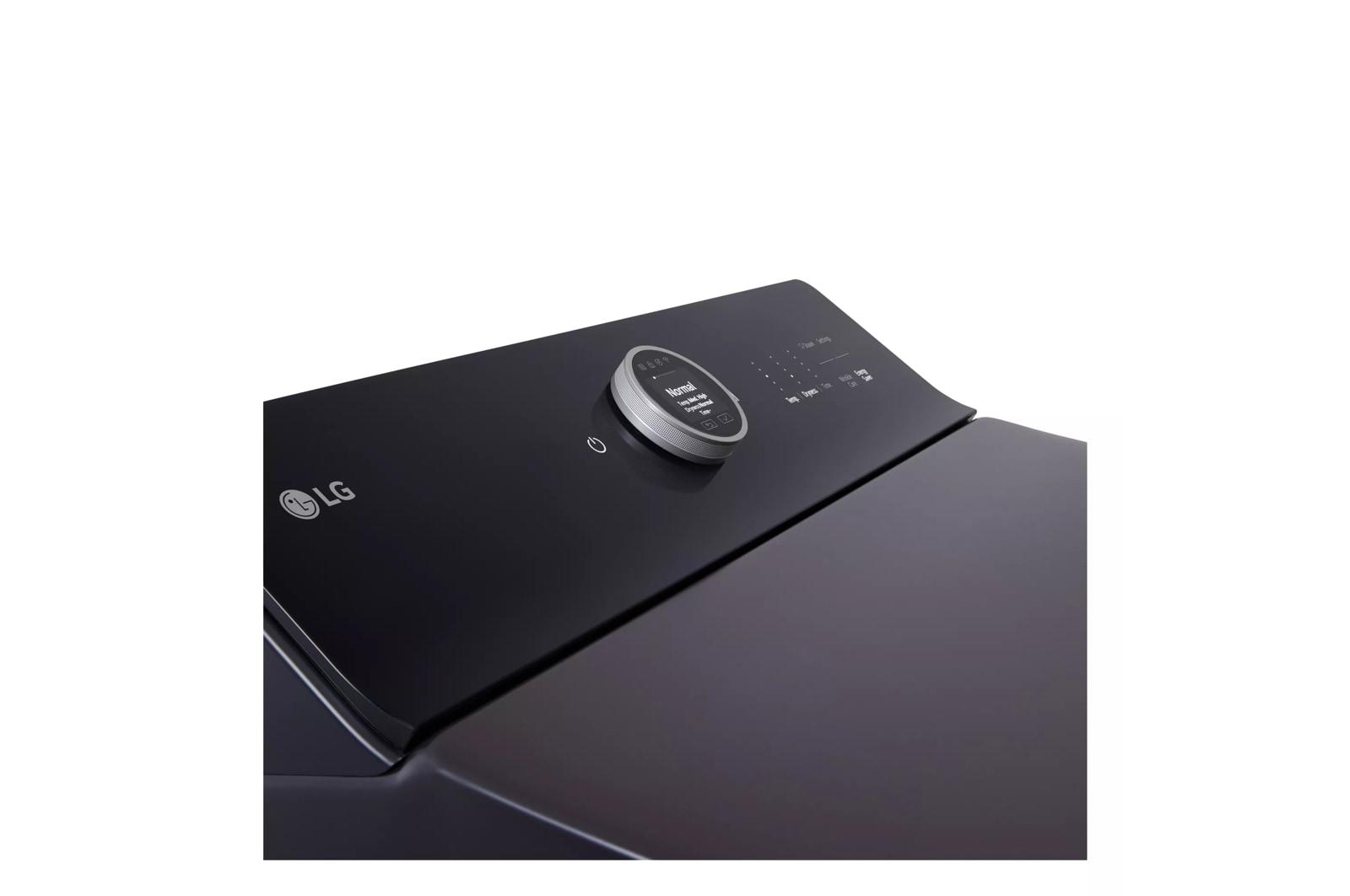 Lg DLGX8601BE 7.3 Cu. Ft. Ultra Large Capacity Rear Control Gas Dryer With Lg Easyload™ Door, Ai Sensing And Turbosteam™