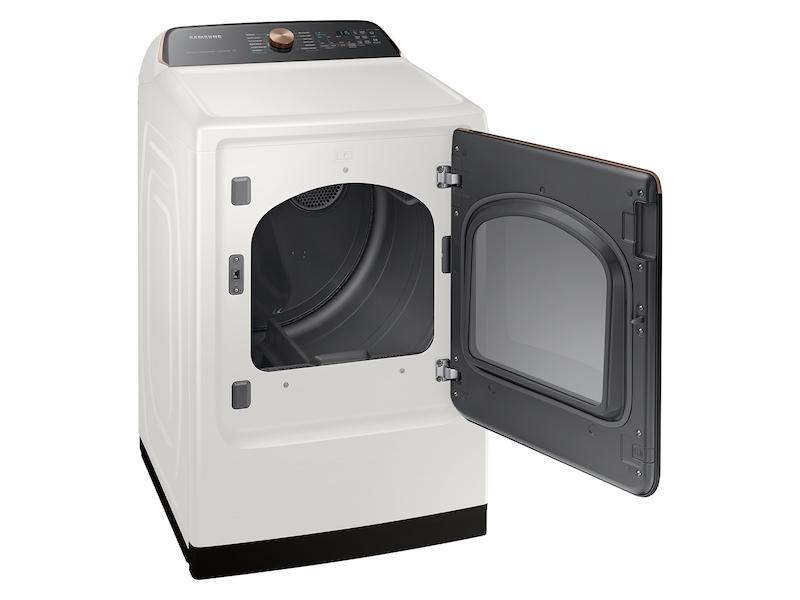Samsung DVG55CG7500E 7.4 Cu. Ft. Smart Gas Dryer With Steam Sanitize+ In Ivory