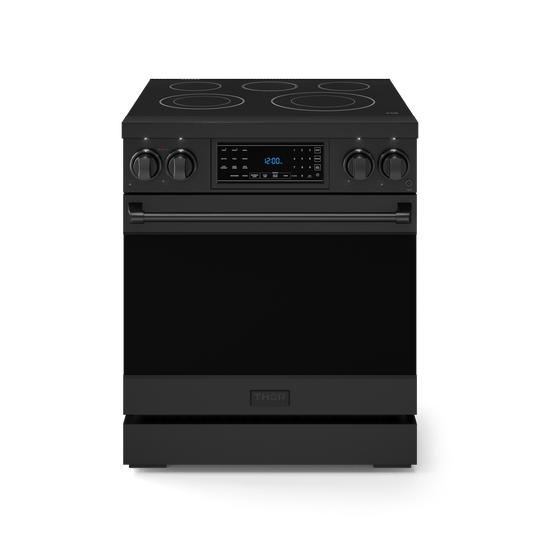 Thor Kitchen RSE30B 30 Inch Professional Electric Range With Tilt Panel Touch Control In Black Gordon Ramsay Series - Rse30B