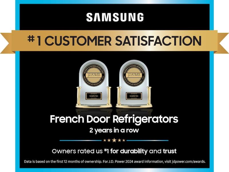 Samsung RF70F29DER Bespoke 29 Cu. Ft. 4-Door French Door Refrigerator With Inner Beverage Center™ & Flexzone™ Drawer In Stainless Steel