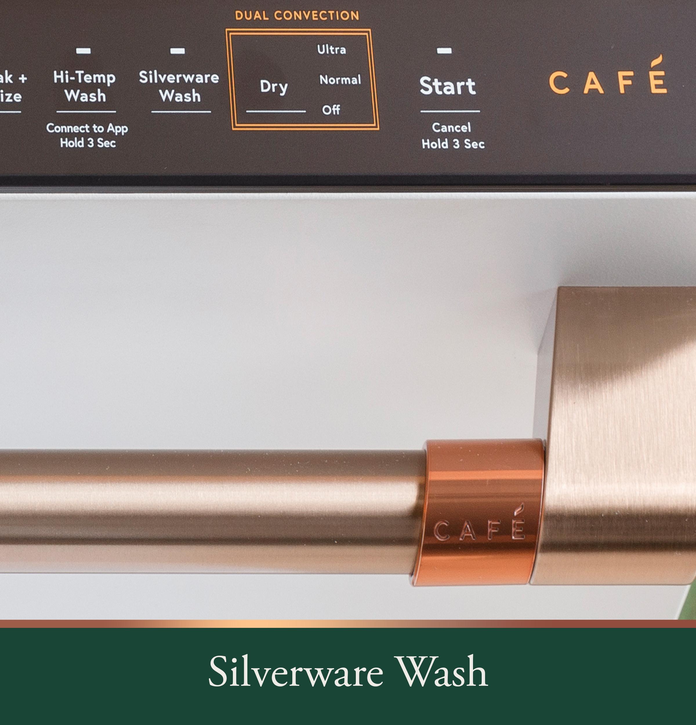 Cafe CDT858P2VS1 Café™ Customfit Energy Star Stainless Interior Smart Dishwasher With Ultra Wash Top Rack And Dual Convection Ultra Dry, 44 Dba