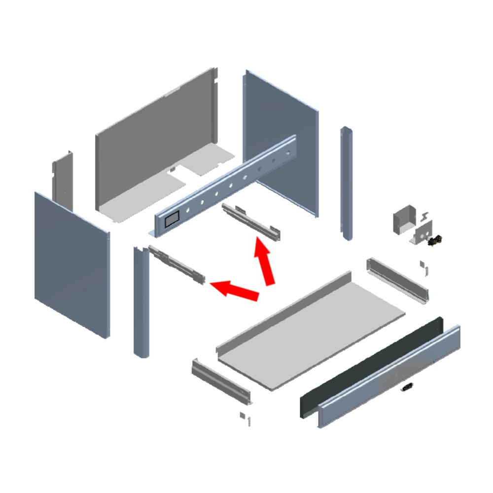 Ilve EA2690001000000 Ilve Parts Ea2690001000000 Pair Of Drawer Guides (A/096/20)
