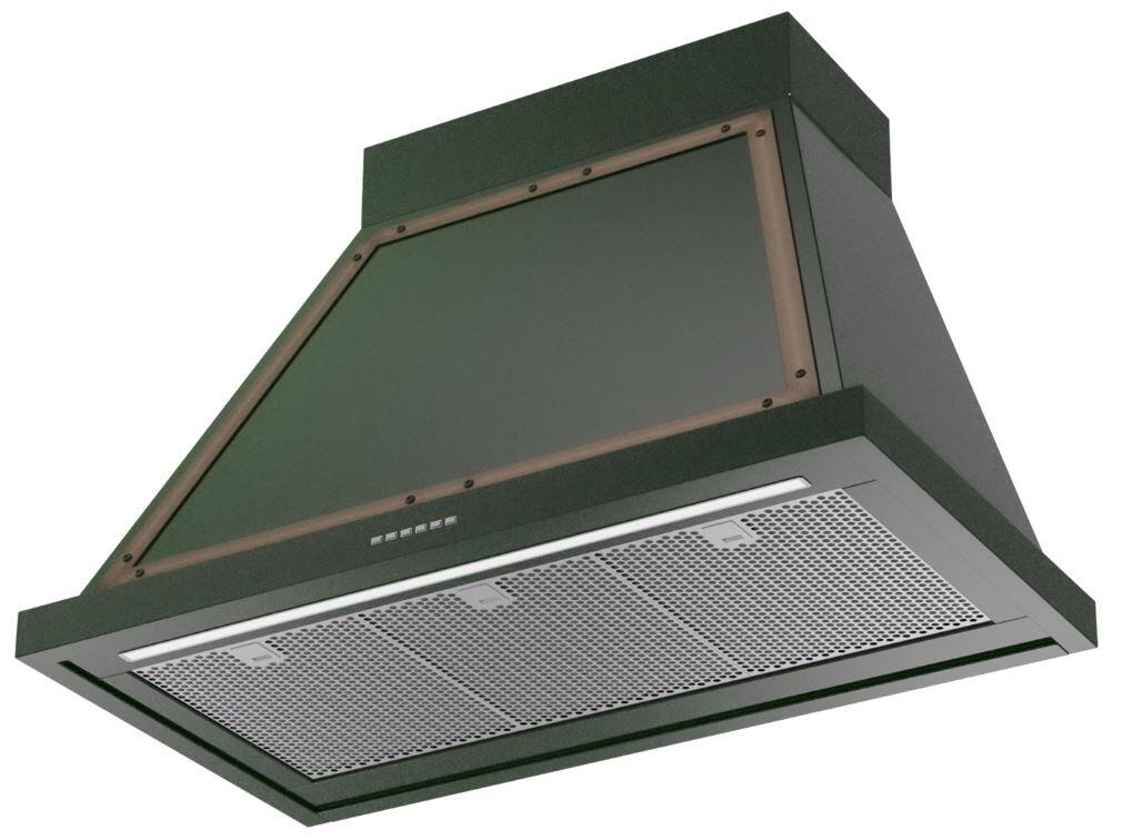 Ilve UANB36EGB Nostalgie 36 Inch Emerald Green Wall Mount Range Hood