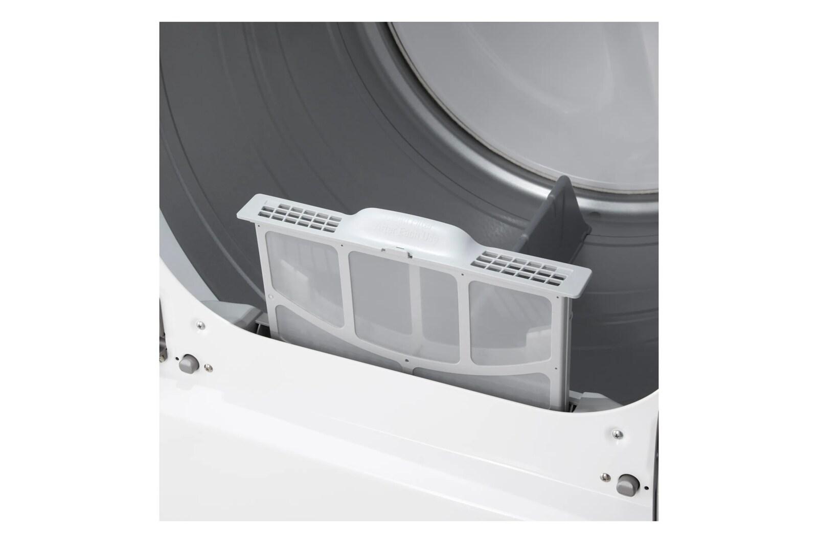 Lg DLGX8601WE 7.3 Cu.Ft. Ultra Large High Efficiency Gas Turbosteam™ Lg Easyload™ Door, Wi-Fi Connectivity, White