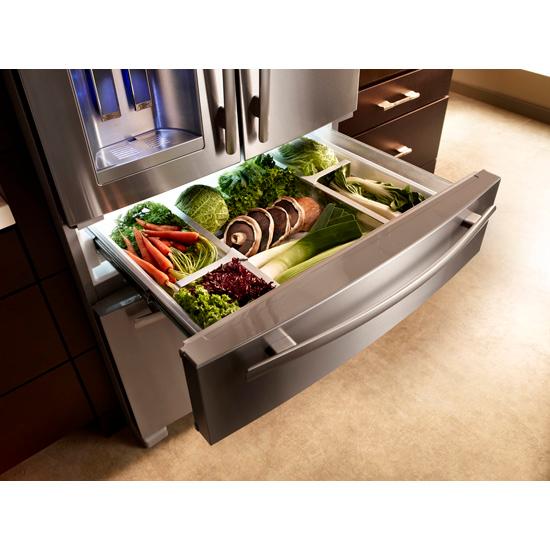 Jennair JFX2597AEP Standard-Depth French Door Refrigerator With External Dispenser, 69