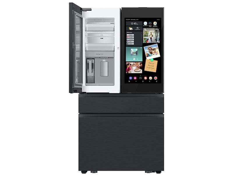 Samsung RF90F29AECE Bespoke 29 Cu. Ft. 4-Door French Door Refrigerator With Ai Family Hub™+ & Ai Vision Inside™ In Charcoal Glass And Black/Charcoal