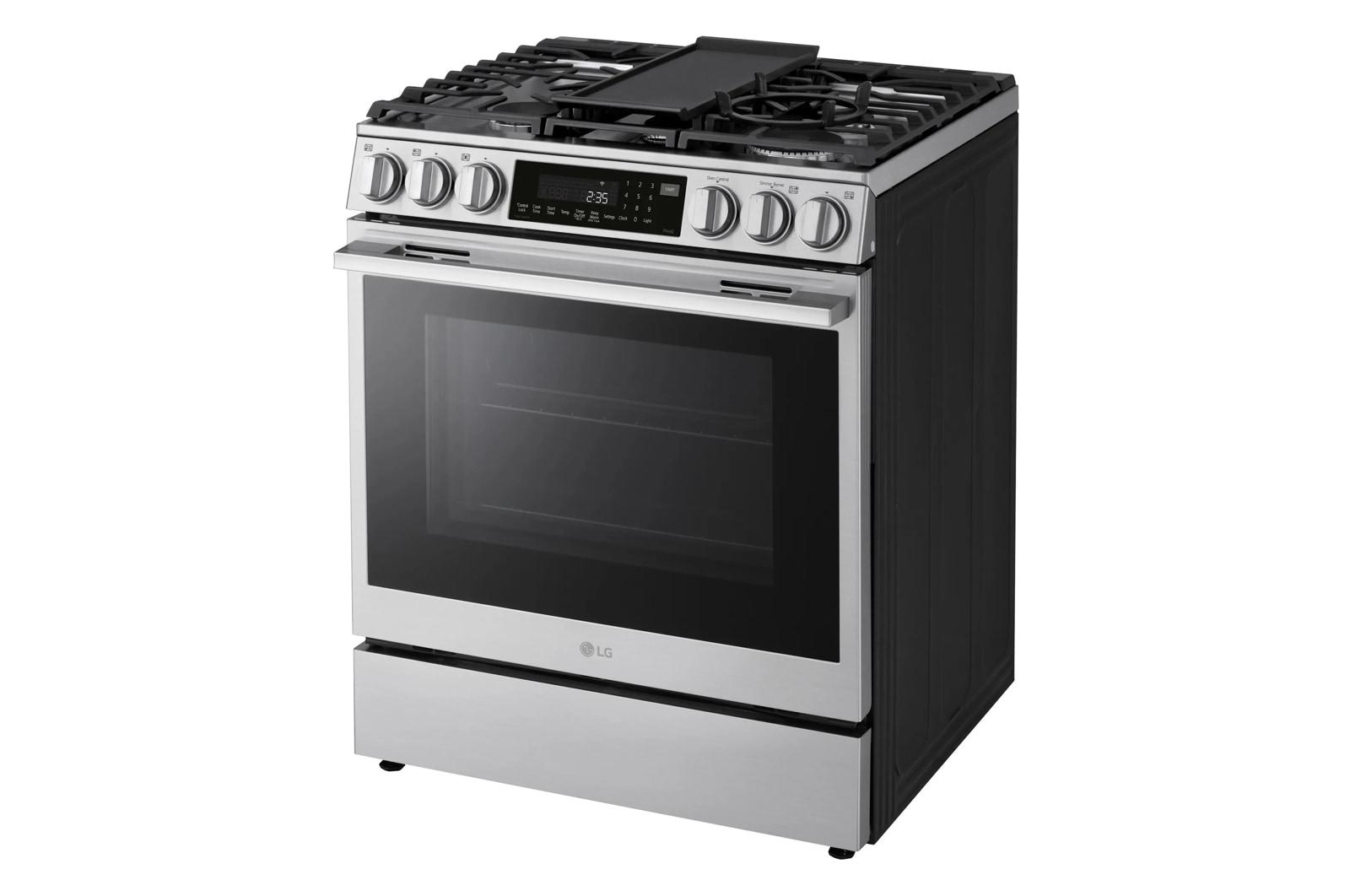Lg LSGL6337X 6.3 Cu Ft. Smart Gas Slide-In Range With Instaview®, Probake Convection®, And Air Fry
